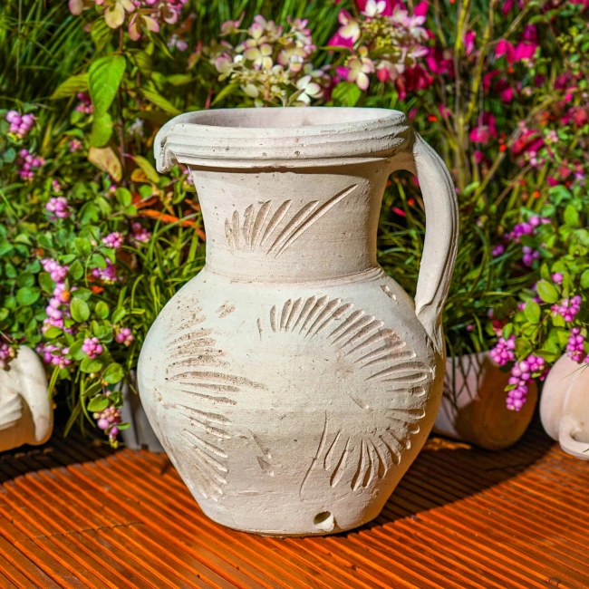 Amfora ogrodowa włoska ceramiczna KM40